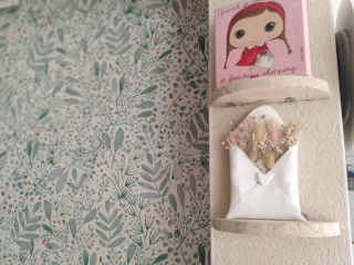 Enveloppes argile fleurie