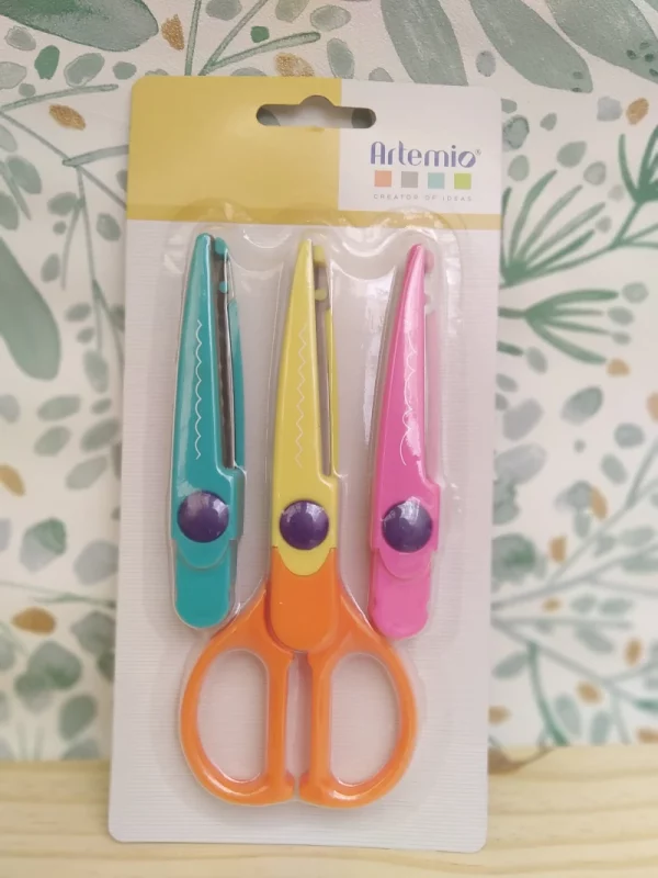 Set de ciseaux fantaisie à lames interchangeable -Artemio