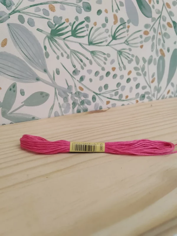 Fil en coton - rose 3805 Candé