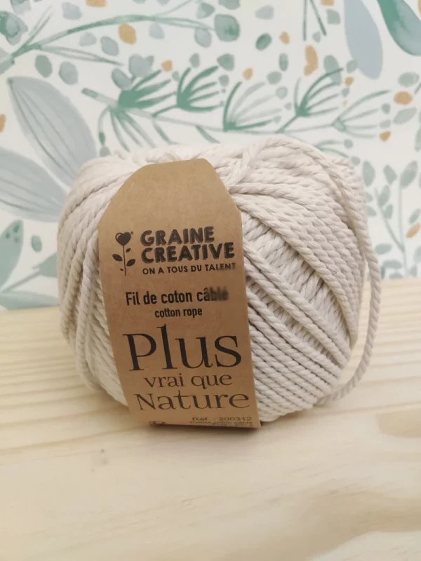 Fil de coton macramé
