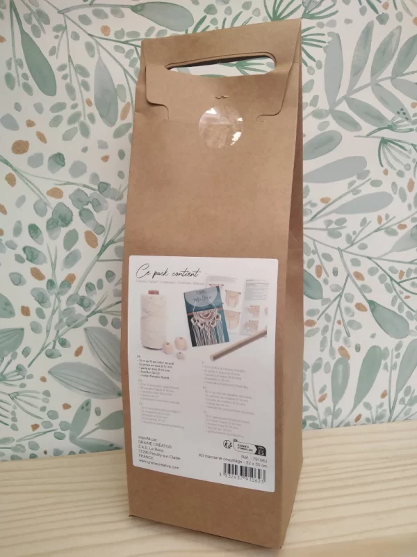 Kit macramé coquillage détails