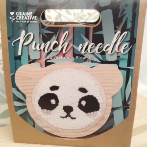 Kit punch needle panda- graine créative