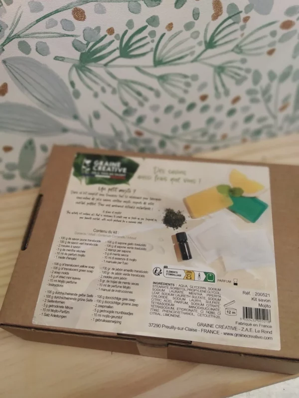 Kit savons diy mojito dos