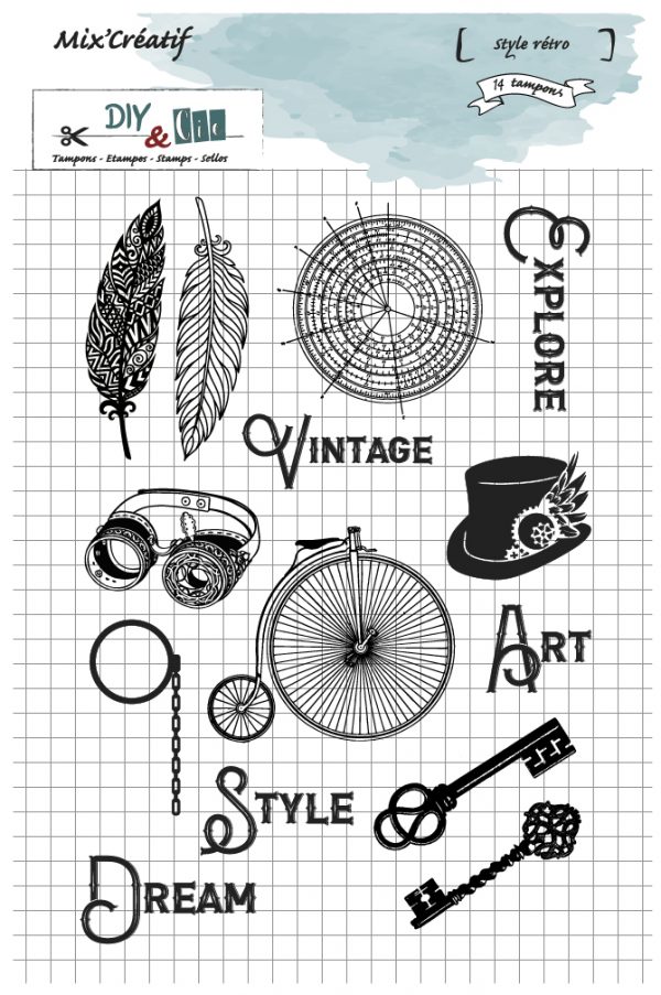 tampon-clear-style-retro-diy&cie-varades-scrapbooking