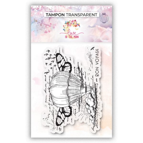Tampon transparent Bon voyage - Love in the moon
